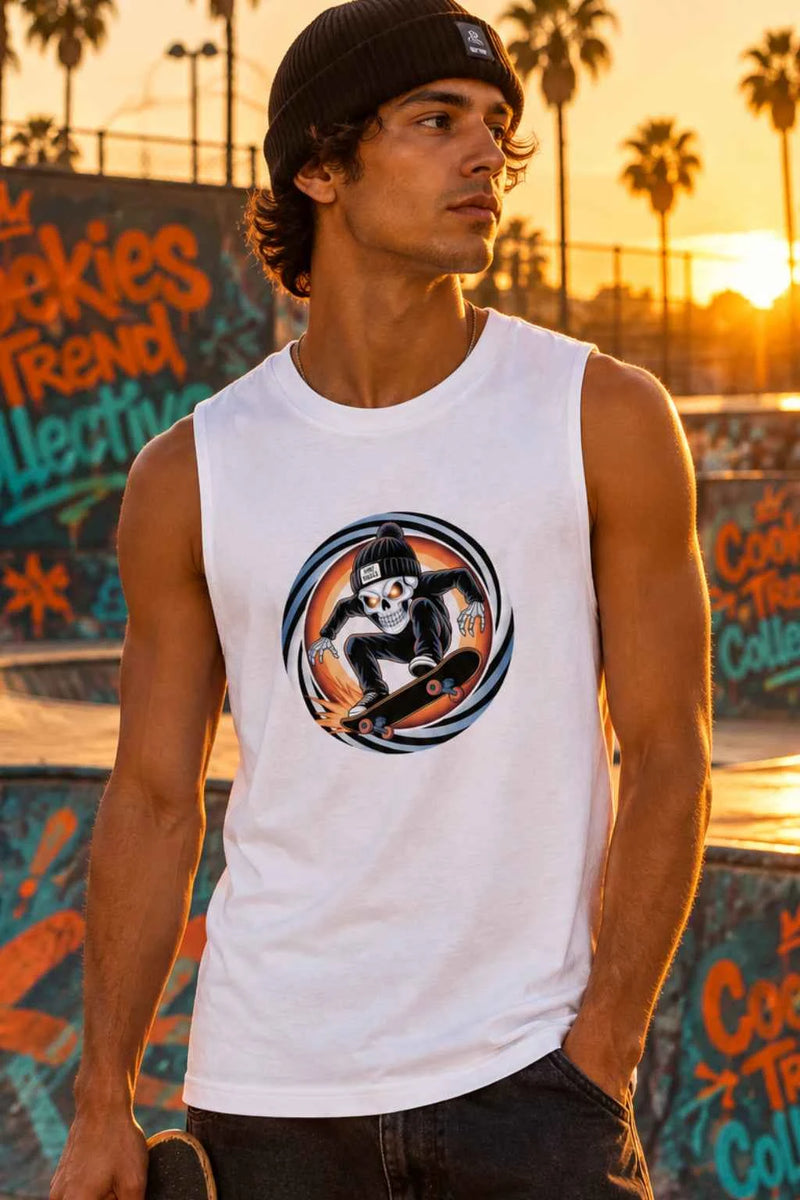 Phat Skulls Skater Tank - authentic product design
