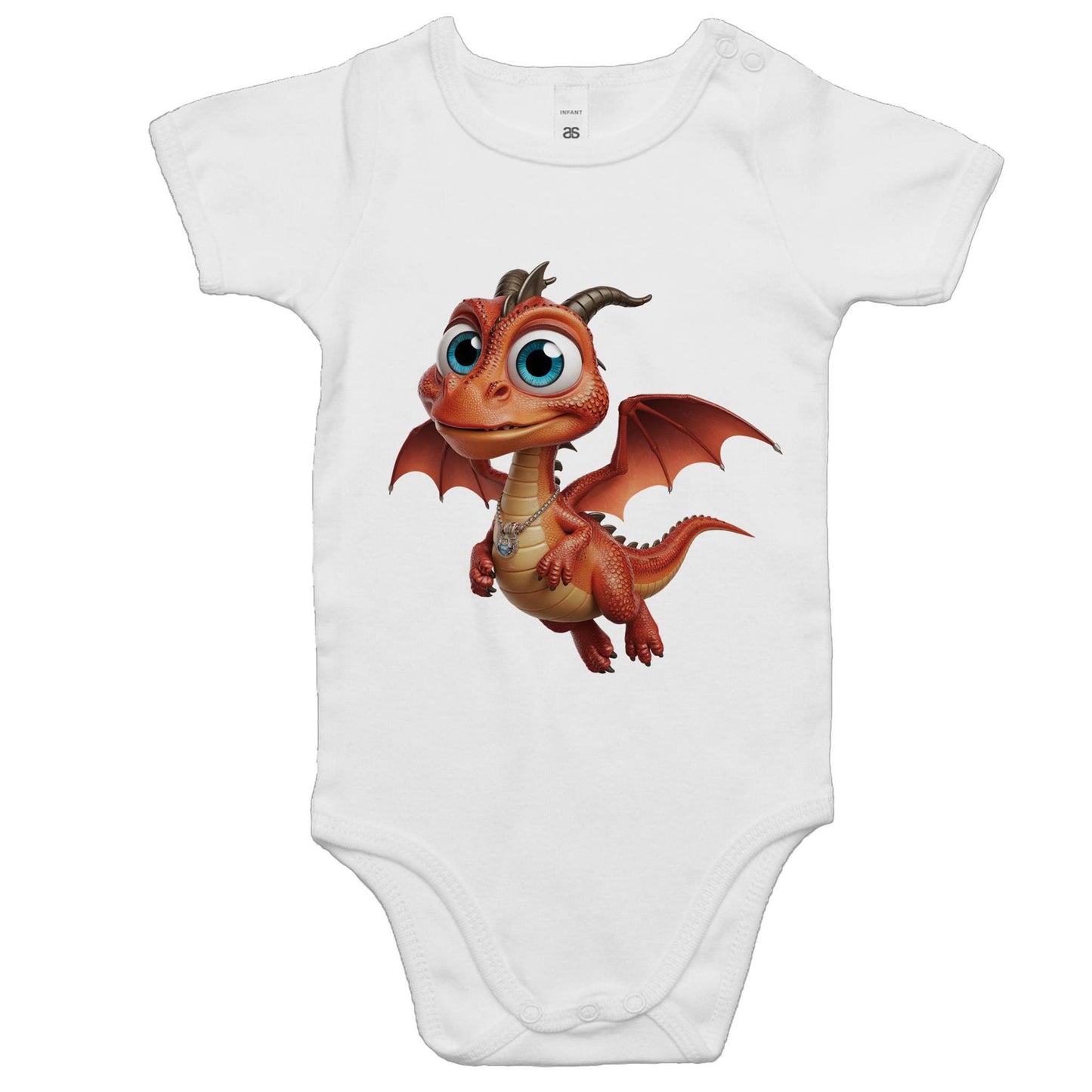 AS Colour - Cartoon Dragon Baby Onesie