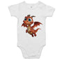 AS Colour - Cartoon Dragon Baby Onesie
