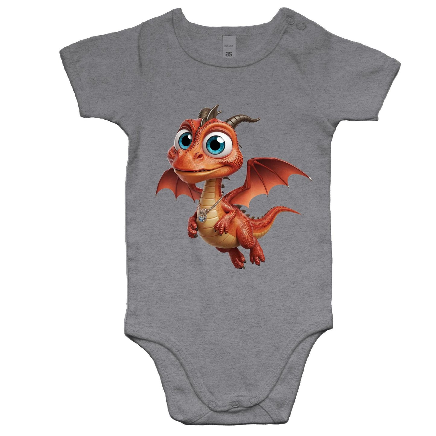 AS Colour - Cartoon Dragon Baby Onesie