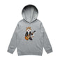 AS Colour kid's hoodie with Rock and Roll Cat Playing Guitar design, perfect for music and cat lovers.